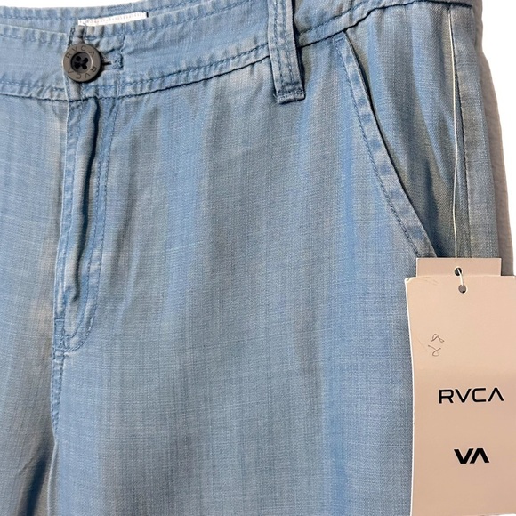 RVCA Lowlanded Chambray Casual Trousers 27 NWT - Picture 7 of 12